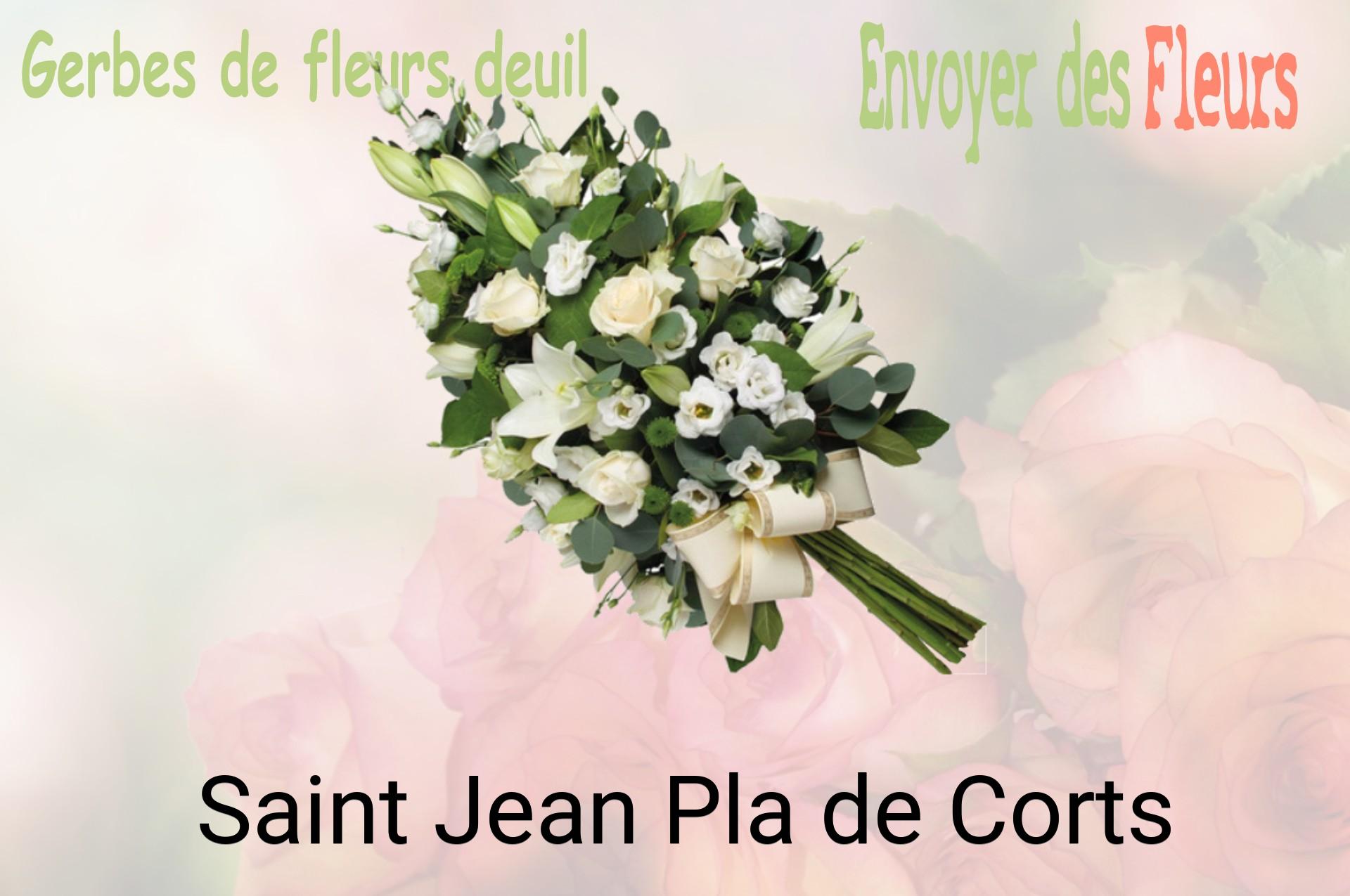 Gerbe de fleurs de deuil livrée à Saint-Jean-Pla-de-Corts